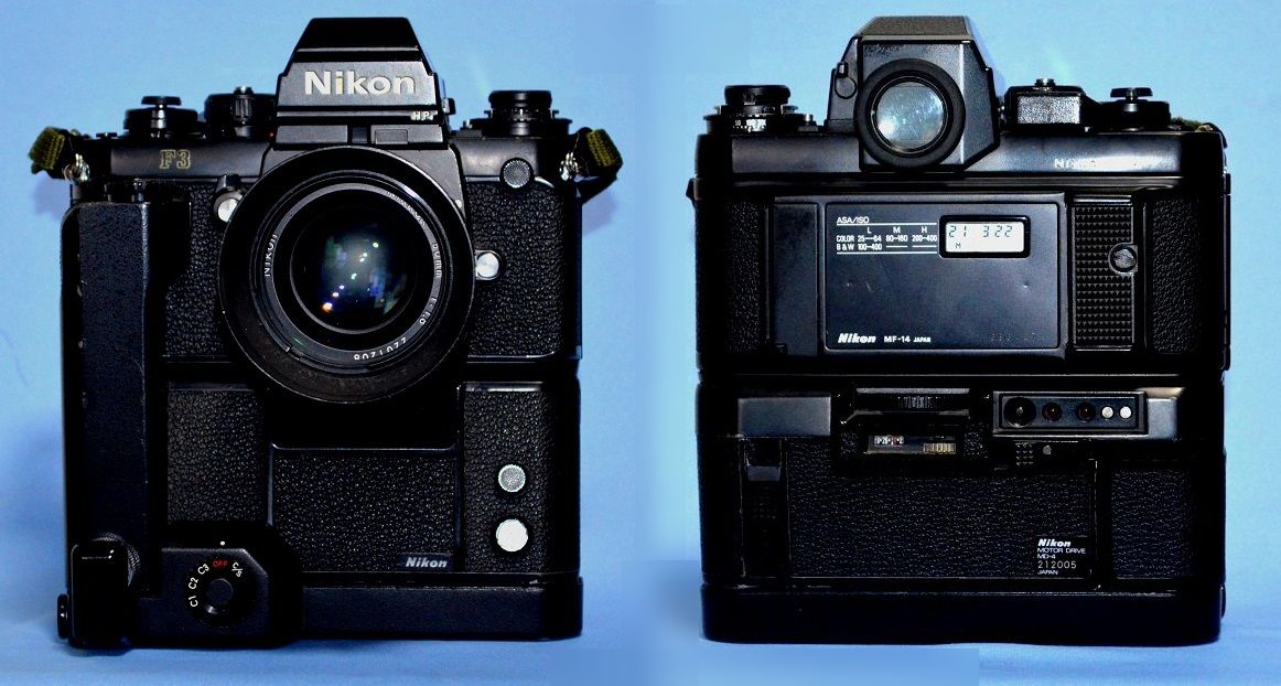 Nikon F3 HP データパックMF-14 & 55mm マクロ付き-